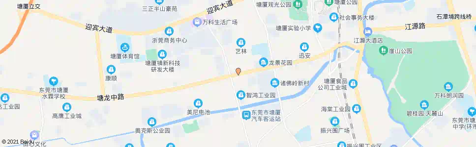 东莞塘厦人民医院侧门_公交站地图_东莞公交_妙搜公交查询2025