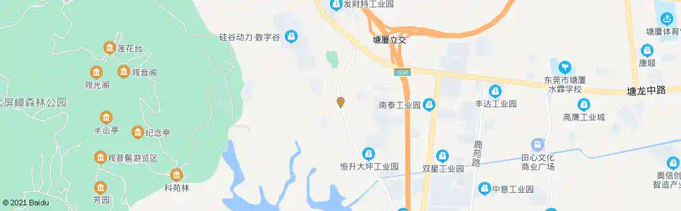 东莞龙背岭工业区_公交站地图_东莞公交_妙搜公交查询2025