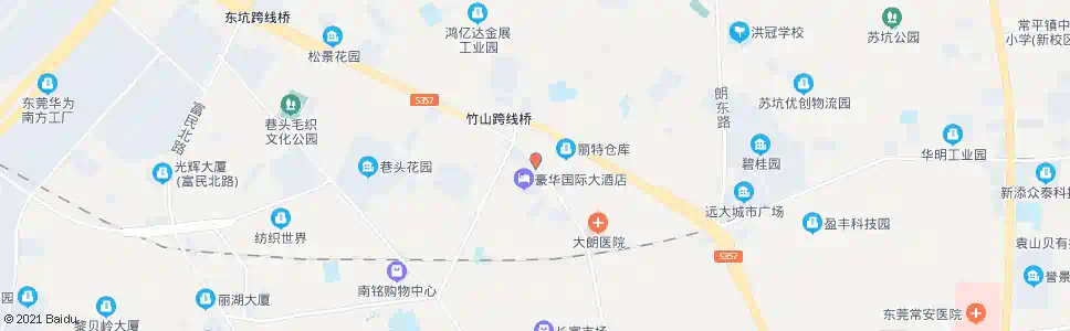 东莞豪华大酒店_公交站地图_东莞公交_妙搜公交查询2025