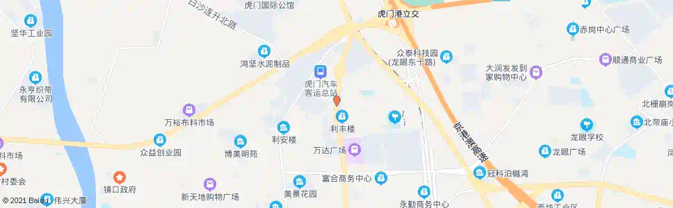 东莞稔岗村_公交站地图_东莞公交_妙搜公交查询2025