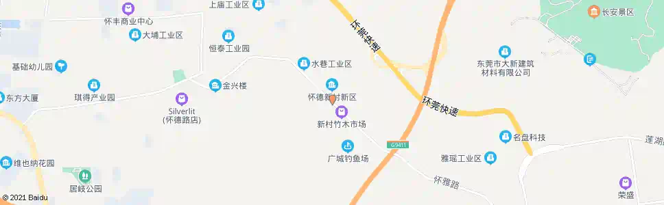 东莞怀德新村_公交站地图_东莞公交_妙搜公交查询2025