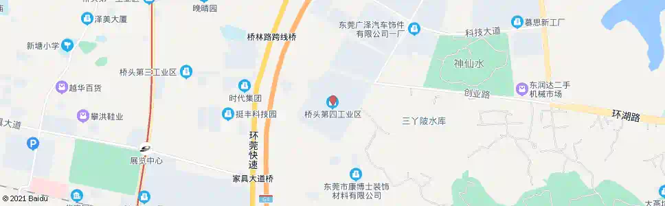 东莞桥头第四工业区_公交站地图_东莞公交_妙搜公交查询2025