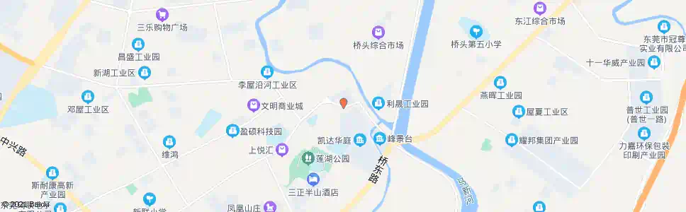 东莞桥鸿路_公交站地图_东莞公交_妙搜公交查询2025