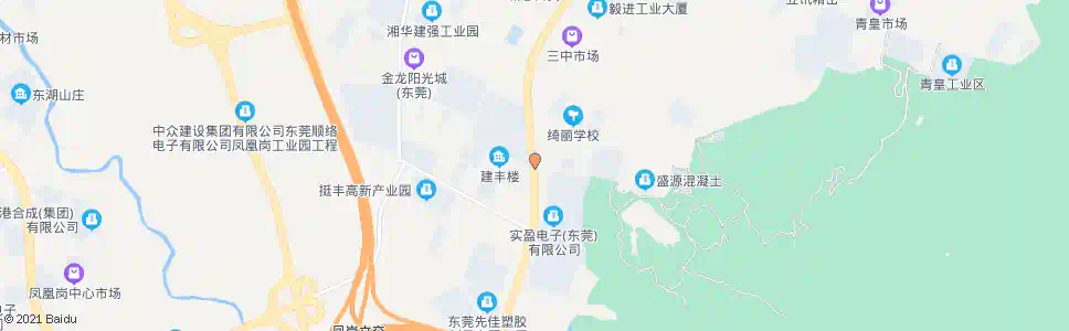 东莞三中天桥(新中坑)_公交站地图_东莞公交_妙搜公交查询2025