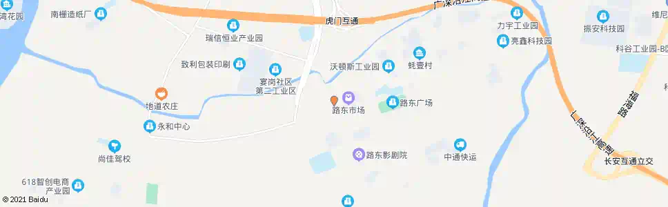 东莞蚝坦路口_公交站地图_东莞公交_妙搜公交查询2025