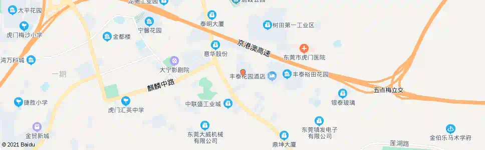 东莞大板地工业区_公交站地图_东莞公交_妙搜公交查询2025