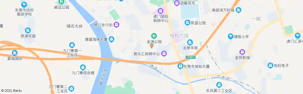东莞金洲第一工业区_公交站地图_东莞公交_妙搜公交查询2025