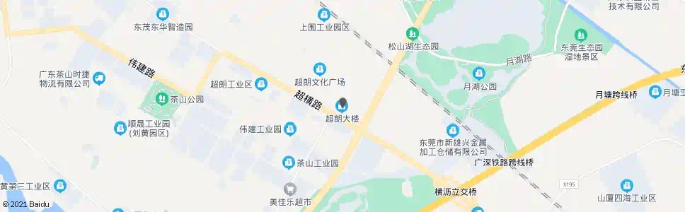 东莞超朗村_公交站地图_东莞公交_妙搜公交查询2025