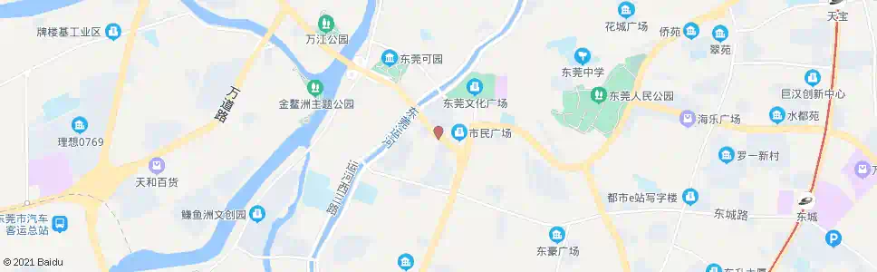 东莞创业新村_公交站地图_东莞公交_妙搜公交查询2025