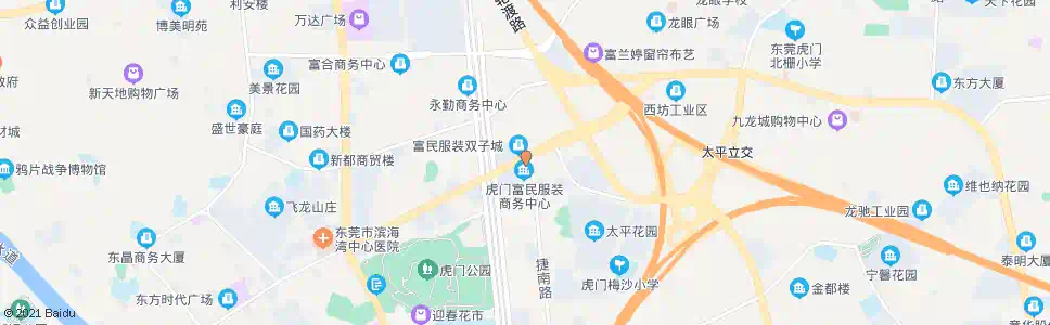 东莞富民商务中心_公交站地图_东莞公交_妙搜公交查询2025