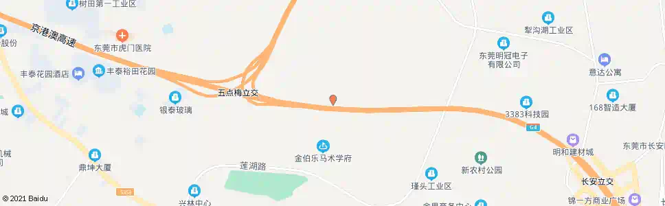 东莞五点梅水库_公交站地图_东莞公交_妙搜公交查询2025