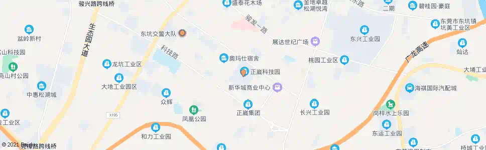 东莞骏达工业区_公交站地图_东莞公交_妙搜公交查询2025