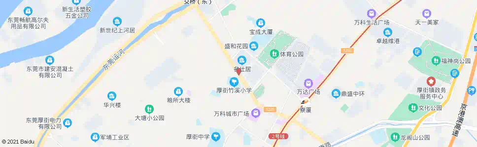 东莞厚街社保局_公交站地图_东莞公交_妙搜公交查询2025