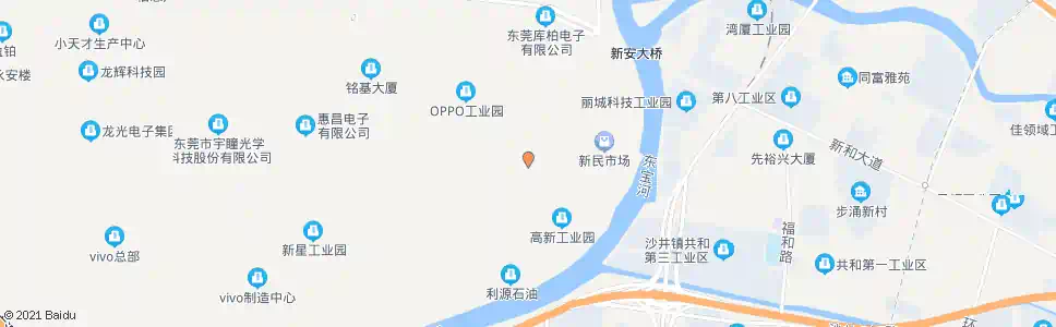 东莞新民居委会_公交站地图_东莞公交_妙搜公交查询2025