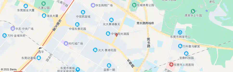 东莞光大花园_公交站地图_东莞公交_妙搜公交查询2025