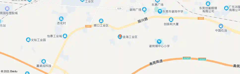 东莞金海工业区_公交站地图_东莞公交_妙搜公交查询2025