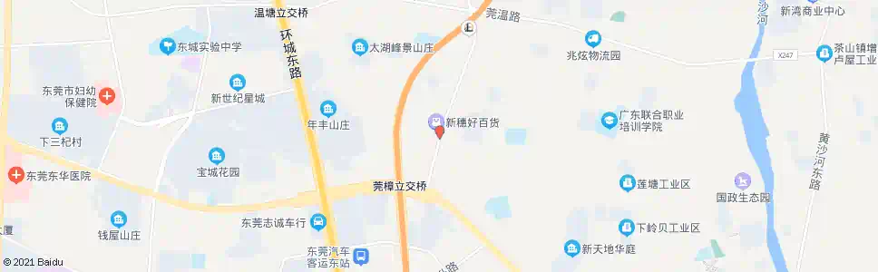 东莞竹园路口_公交站地图_东莞公交_妙搜公交查询2025