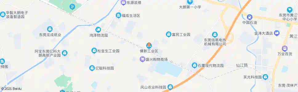 东莞佛新工业区_公交站地图_东莞公交_妙搜公交查询2025