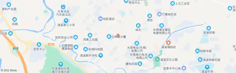 东莞光朗村_公交站地图_东莞公交_妙搜公交查询2025