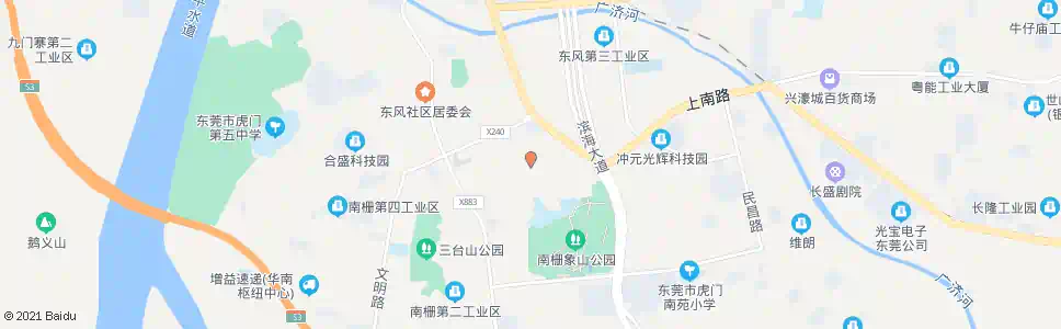 东莞冲元村路口_公交站地图_东莞公交_妙搜公交查询2025