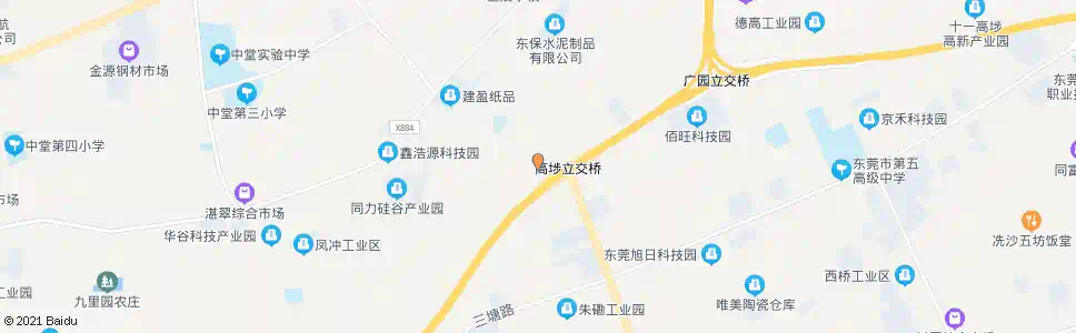 东莞新桥围村工业区_公交站地图_东莞公交_妙搜公交查询2025