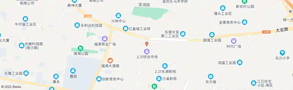 东莞上沙百乐门_公交站地图_东莞公交_妙搜公交查询2025