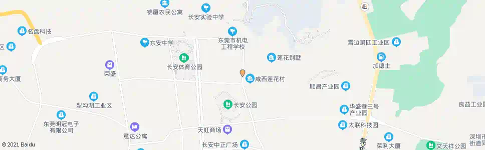 东莞咸西莲花村正门_公交站地图_东莞公交_妙搜公交查询2025