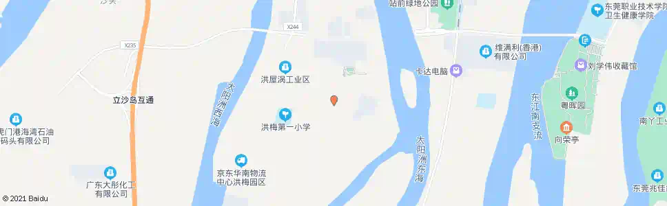 东莞洪屋涡_公交站地图_东莞公交_妙搜公交查询2025