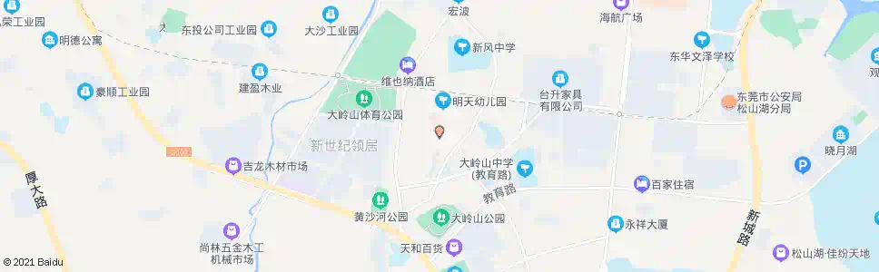 东莞大岭山旧医院_公交站地图_东莞公交_妙搜公交查询2025