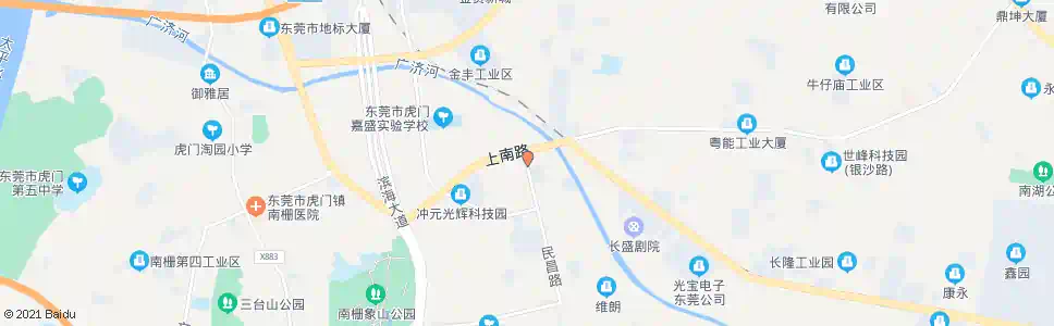 东莞上角路口_公交站地图_东莞公交_妙搜公交查询2025