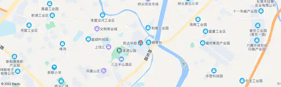 东莞凯达华庭_公交站地图_东莞公交_妙搜公交查询2025