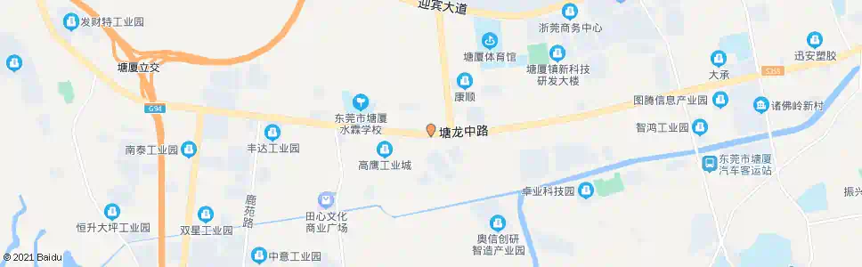 东莞溪头新村_公交站地图_东莞公交_妙搜公交查询2025