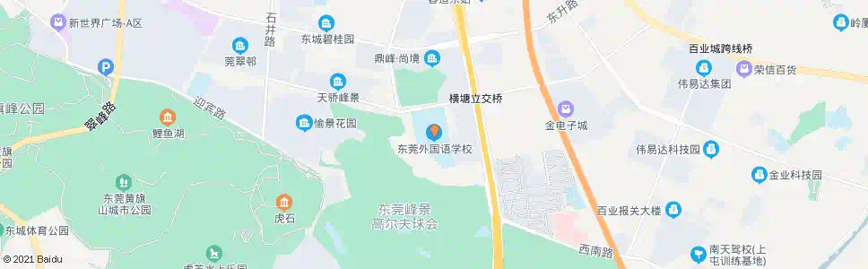 东莞外国语小学_公交站地图_东莞公交_妙搜公交查询2025