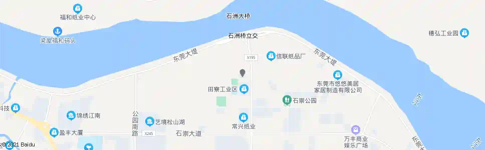 东莞田寮路口_公交站地图_东莞公交_妙搜公交查询2025