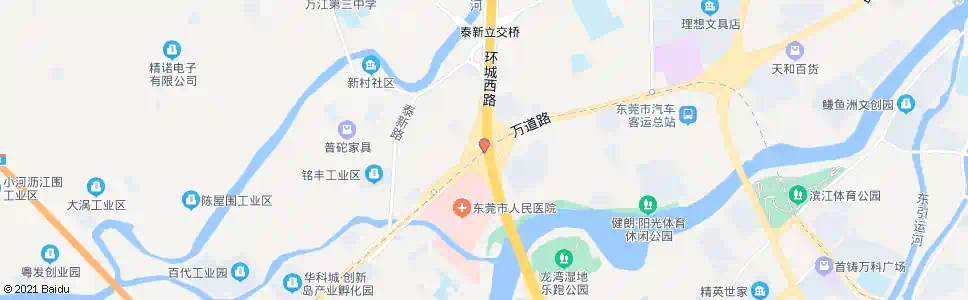 东莞万道路口_公交站地图_东莞公交_妙搜公交查询2025