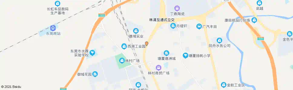 东莞林村北_公交站地图_东莞公交_妙搜公交查询2025