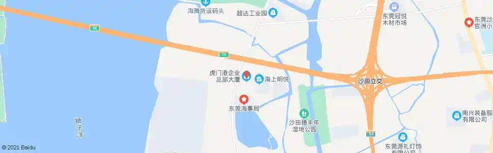 东莞虎门港大楼_公交站地图_东莞公交_妙搜公交查询2025