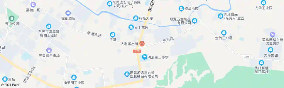 东莞大利派出所_公交站地图_东莞公交_妙搜公交查询2025