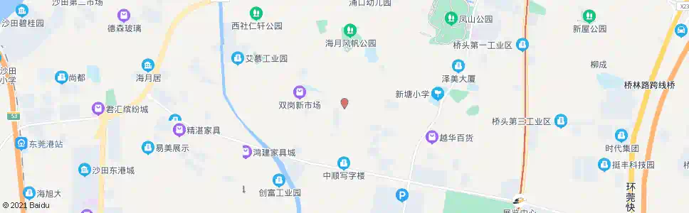 东莞双岗官美厦_公交站地图_东莞公交_妙搜公交查询2025