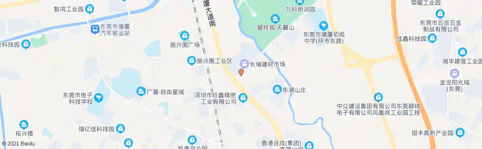 东莞长浦建材市场_公交站地图_东莞公交_妙搜公交查询2025