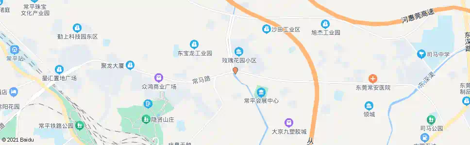 东莞玫瑰花园_公交站地图_东莞公交_妙搜公交查询2025