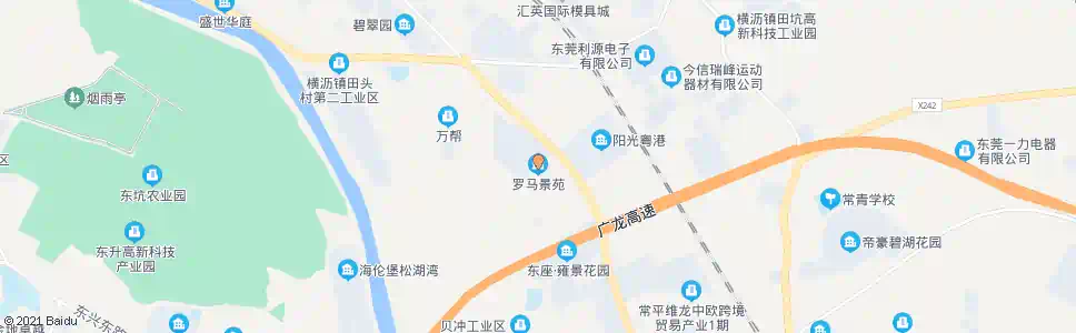 东莞罗马景苑_公交站地图_东莞公交_妙搜公交查询2025