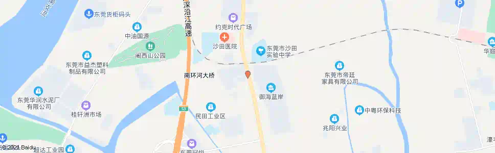 东莞民田市场_公交站地图_东莞公交_妙搜公交查询2025