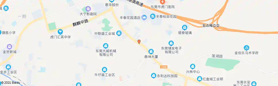 东莞厦边村_公交站地图_东莞公交_妙搜公交查询2025