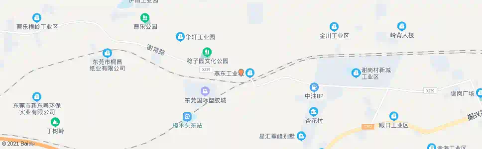 东莞燕东工业区_公交站地图_东莞公交_妙搜公交查询2025