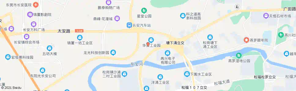 东莞皇田公司_公交站地图_东莞公交_妙搜公交查询2025