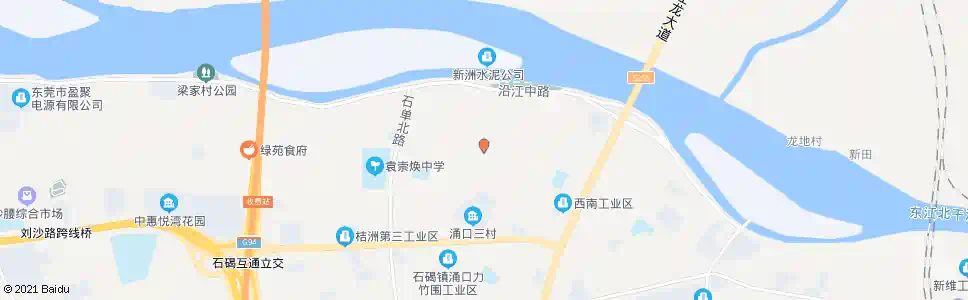 东莞单屋村委会_公交站地图_东莞公交_妙搜公交查询2025