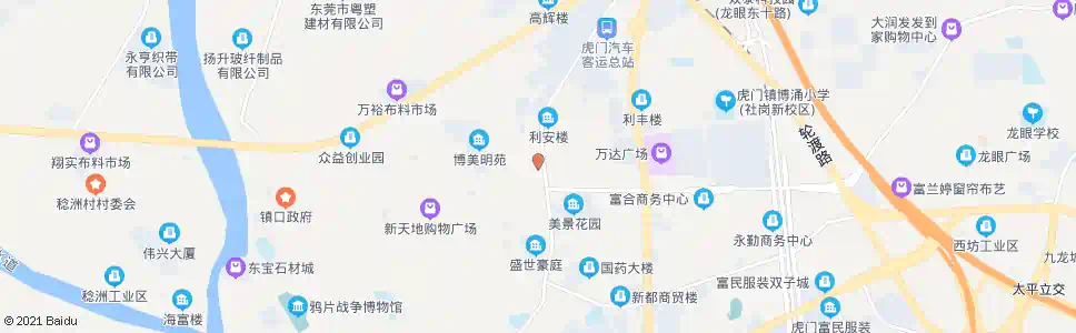 东莞莱茵酒店_公交站地图_东莞公交_妙搜公交查询2025