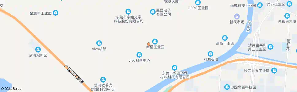 东莞万裕三信电子厂_公交站地图_东莞公交_妙搜公交查询2025