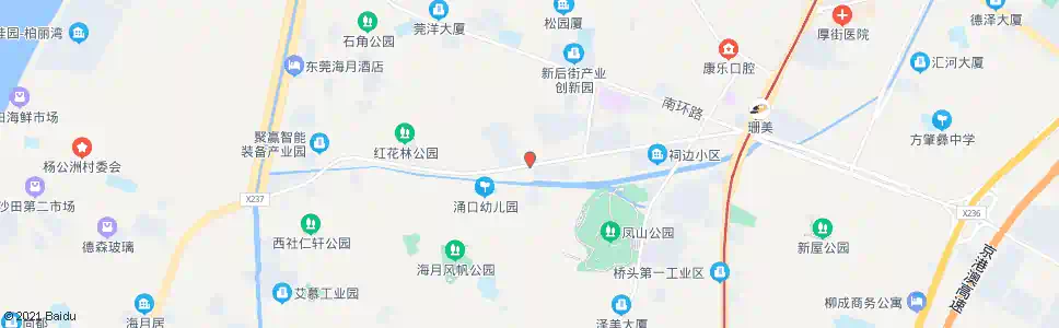 东莞厚沙路路口_公交站地图_东莞公交_妙搜公交查询2025